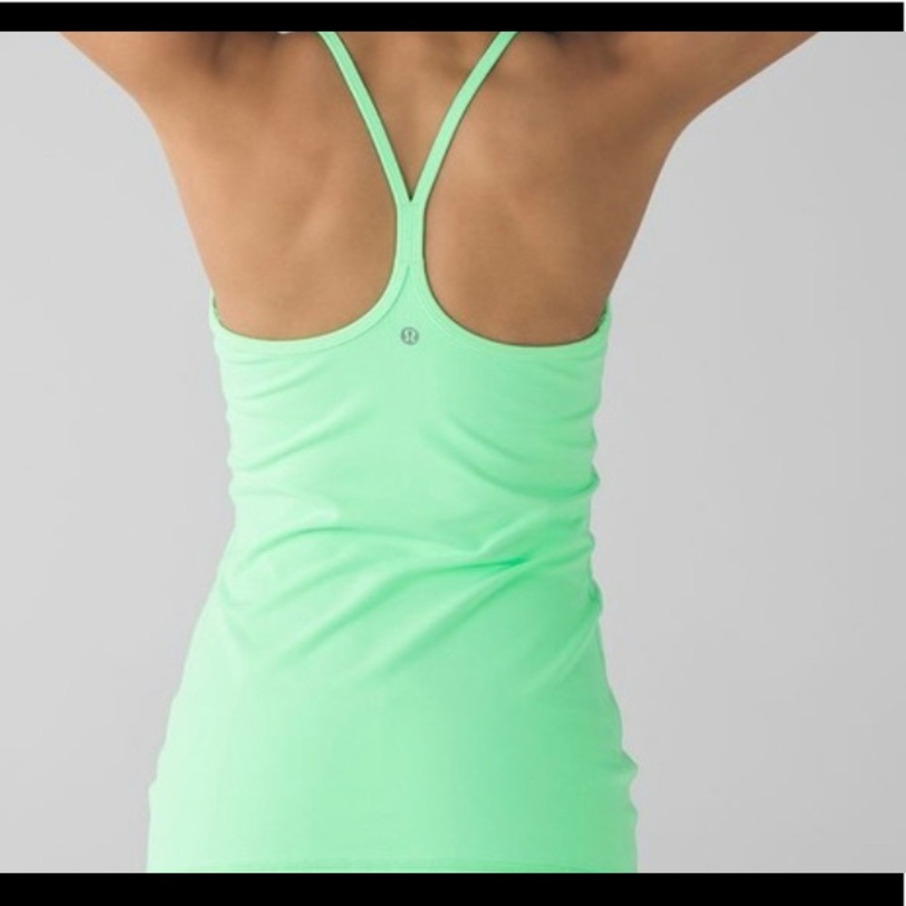 Neon green lululemon tank